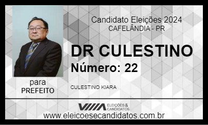 Candidato DR CULESTINO 2024 - CAFELÂNDIA - Eleições