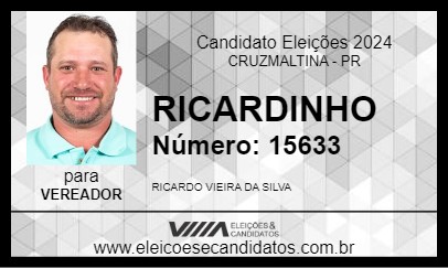 Candidato RICARDINHO 2024 - CRUZMALTINA - Eleições