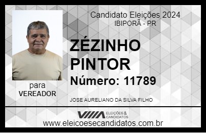 Candidato ZÉZINHO PINTOR 2024 - IBIPORÃ - Eleições