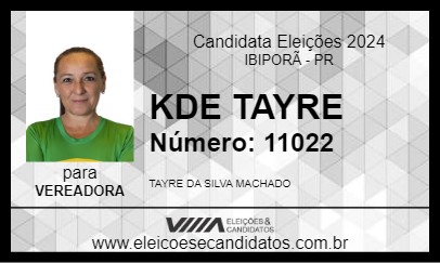 Candidato KDE TAYRE 2024 - IBIPORÃ - Eleições