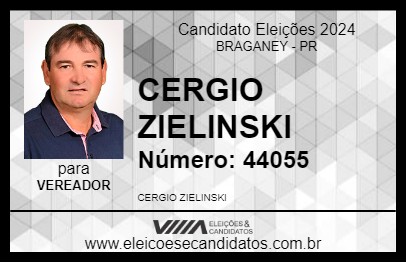 Candidato CERGIO ZIELINSKI 2024 - BRAGANEY - Eleições