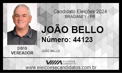 Candidato JOÃO BELLO 2024 - BRAGANEY - Eleições