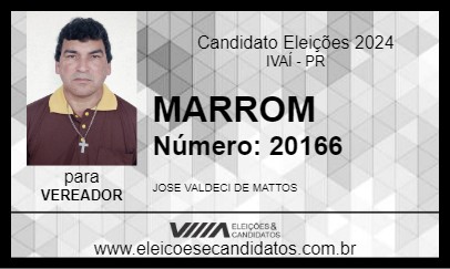 Candidato MARROM 2024 - IVAÍ - Eleições