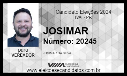 Candidato JOSIMAR 2024 - IVAÍ - Eleições