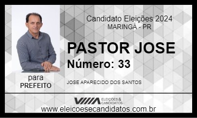 Candidato PASTOR JOSE 2024 - MARINGÁ - Eleições