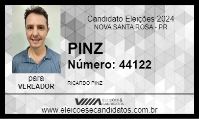 Candidato PINZ 2024 - NOVA SANTA ROSA - Eleições