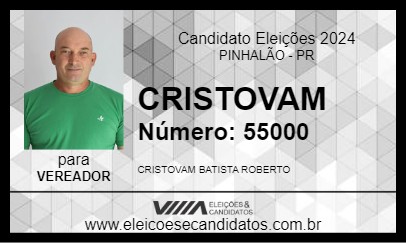 Candidato CRISTOVAM 2024 - PINHALÃO - Eleições