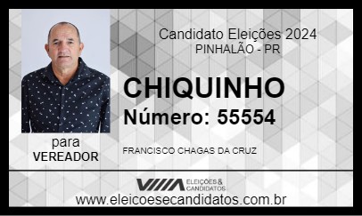 Candidato CHIQUINHO 2024 - PINHALÃO - Eleições