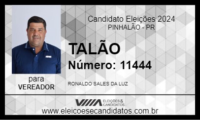 Candidato TALÃO 2024 - PINHALÃO - Eleições