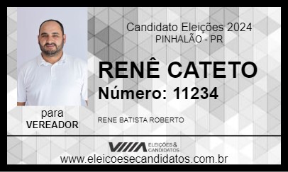 Candidato RENÊ CATETO 2024 - PINHALÃO - Eleições