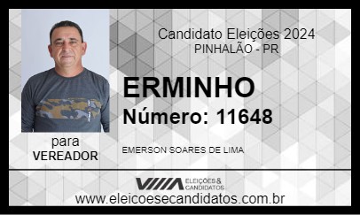 Candidato ERMINHO 2024 - PINHALÃO - Eleições