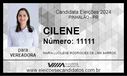 Candidato CILENE 2024 - PINHALÃO - Eleições