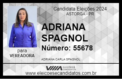 Candidato ADRIANA SPAGNOL 2024 - ASTORGA - Eleições