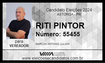 Candidato RITI PINTOR 2024 - ASTORGA - Eleições