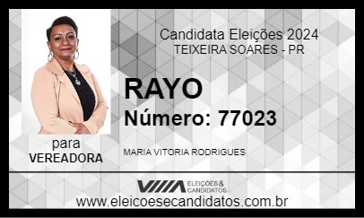 Candidato RAYO 2024 - TEIXEIRA SOARES - Eleições