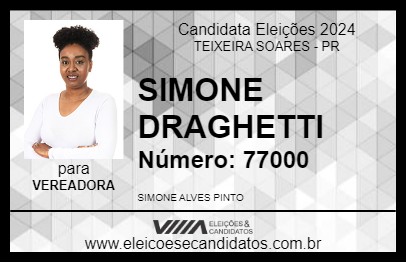 Candidato SIMONE DRAGHETTI 2024 - TEIXEIRA SOARES - Eleições