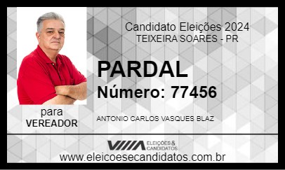 Candidato PARDAL 2024 - TEIXEIRA SOARES - Eleições