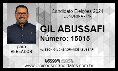 Candidato GIL ABUSSAFI 2024 - LONDRINA - Eleições