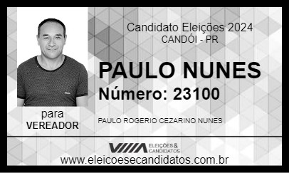 Candidato PAULO NUNES 2024 - CANDÓI - Eleições