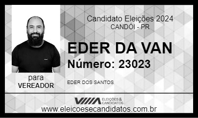 Candidato EDER DA VAN 2024 - CANDÓI - Eleições