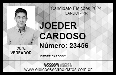 Candidato JOEDER CARDOSO 2024 - CANDÓI - Eleições