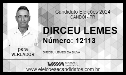 Candidato DIRCEU LEMES 2024 - CANDÓI - Eleições