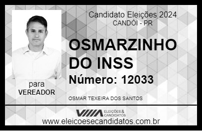 Candidato OSMARZINHO 2024 - CANDÓI - Eleições