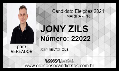 Candidato JONY ZILS 2024 - MARIPÁ - Eleições