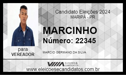 Candidato MARCINHO 2024 - MARIPÁ - Eleições