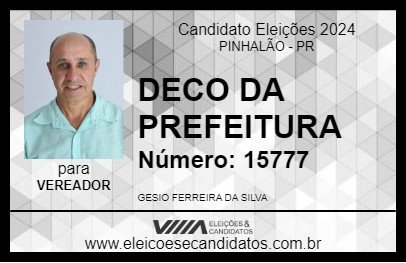 Candidato DECO 2024 - PINHALÃO - Eleições