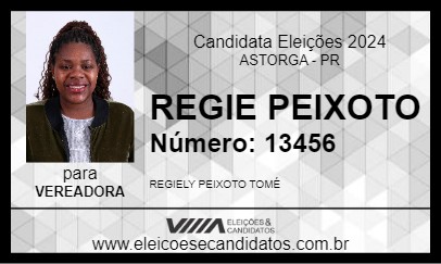 Candidato REGIE PEIXOTO 2024 - ASTORGA - Eleições