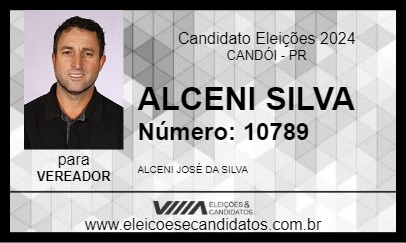 Candidato ALCENI SILVA 2024 - CANDÓI - Eleições