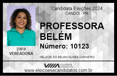 Candidato PROFESSORA BELÉM 2024 - CANDÓI - Eleições