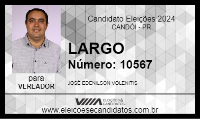 Candidato LARGO 2024 - CANDÓI - Eleições