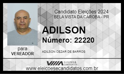 Candidato ADILSON 2024 - BELA VISTA DA CAROBA - Eleições