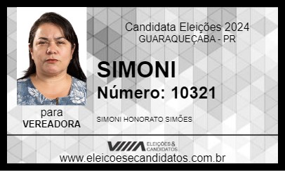 Candidato SIMONI 2024 - GUARAQUEÇABA - Eleições