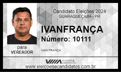 Candidato IVANFRANÇA 2024 - GUARAQUEÇABA - Eleições