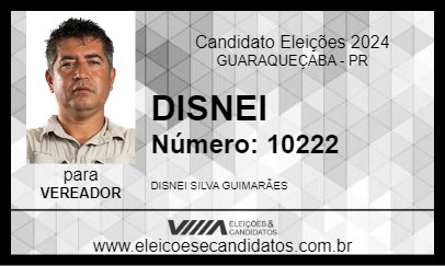 Candidato DISNEI 2024 - GUARAQUEÇABA - Eleições