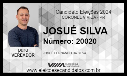 Candidato JOSUÉ SILVA 2024 - CORONEL VIVIDA - Eleições