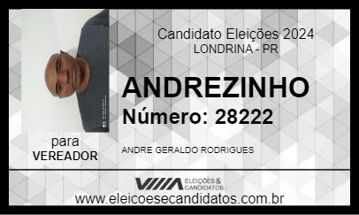 Candidato ANDREZINHO 2024 - LONDRINA - Eleições