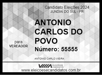 Candidato ANTONIO CARLOS DO POVO 2024 - JUNDIAÍ DO SUL - Eleições