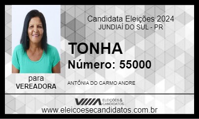 Candidato TONHA 2024 - JUNDIAÍ DO SUL - Eleições