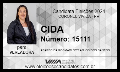 Candidato CIDA 2024 - CORONEL VIVIDA - Eleições