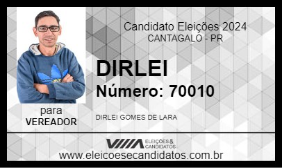 Candidato DIRLEI 2024 - CANTAGALO - Eleições