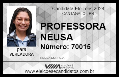 Candidato PROFESSORA NEUSA 2024 - CANTAGALO - Eleições