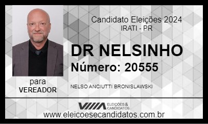 Candidato DR NELSINHO 2024 - IRATI - Eleições