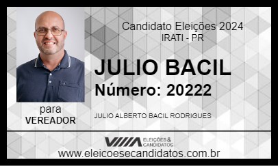 Candidato JULIO BACIL 2024 - IRATI - Eleições