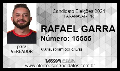 Candidato RAFAEL GARRA 2024 - PARANAVAÍ - Eleições