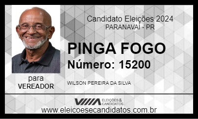 Candidato PINGA FOGO 2024 - PARANAVAÍ - Eleições