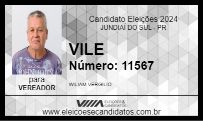 Candidato VILE 2024 - JUNDIAÍ DO SUL - Eleições